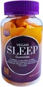 Vegan Miega Gumijas pieaugušajiem – Bio-Sleep FusionTM ar Melatonīnu, Magniju, Turmeriku, Gingeru, Sea Moss & Collagen – Dabisks Miega atbalsts, Stresa mazināšana, Atsvaidzināšana – 60 grāvji