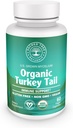Organic Turkey Aste Mushroom Capsules – Imūnsupporta papildinājums, Antioksidants bagāts, Dabīgais Gremošanas Veselības Atbalsts, Vegan & Ne-GMO Sēņu Kapsulas labsajūtai un Vitalitātei - 60 Kapsulas (30 Servē)