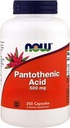 Tagad pārtikas produkti, pantotēnskābe, 500 mg, 250 kapsulas