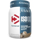 Dimatizēt ISO100 Hidrolizēts proteīns Pulveris, 100% sūkalu izolāta proteīns, 25g proteīna, 5.5g BCAAs, bez lipekļa, ātri absorbējošs, viegli gremošanas, cepumi un krēms, 1.6 Pound