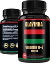 D3 vitamīns 5000 SV - 125 μg D3 vitamīns Papildinājumi sievietēm un vīriešiem - ādas veselība, muskuļu darbība un imunitātes uzturēšana - ne-ĢMO, augsts potences D3 vitamīns 5000 SV, 3 mēnešu piegādes