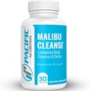 Malibu tīrīt - 15 dienu tīrīšanas - Gut and Colon Support - Advanced Gut Cleanse Detox for Men & Women Cascara Sagrada Bark, Aloe Vera, Psyllium Husk, Pro-Biotics - ražots ASV