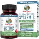 MaryRuth Organics Serapeptāzes fermentu kapsulas                - līdz 2 mēnešiem Apgādes - - Enzīma papildinājums augstas potences Sinus Relief Pills - Audu veselības un šūnu veselības - - Vegāns - bez lipekļa - 60 Skaits