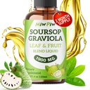 Sorsop Liquid Drop 4 Fl oz šūnu atbalstam un reģenerācijai, imūna Boost, relax, aknas un miegs, soursop Bitters Šķidrums, augu labsajūta, bez cukura/glutēna, dabisks uzliesmojums