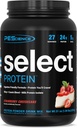 PEScience Select Protein Powder, Sūkalas un kazeīna Blend, Tīrs Olbaltumvielu Pulveris sievietēm un vīriešiem, Zems Calorie, Zems Carb, Keto Friendly, Bez lipekļa, Zemeņu Sierscake, 27 Kalpo