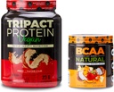 Nutroloģija TRIPACT Vegan Olbaltumvielu pulveris, par Vegan Protein Shakes, zemesriekstu sviests Vanilla (20 Servē) BCAA Natural, augu bāzes BCAA pulveris, Orange Coconut Flavor (30 Servē)