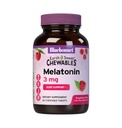 Bluebonnet Nutrition EarthSweet Melatonin 3 mg Ātra darbība Ātri izšķīdiniet Nakts relaksācija & Restful Miega atbalsts - Miega atbalsts - Bez lipekļa, Vegan - Aveņu Flavor - 60 košļājamās tabletes