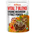 Ellie's Best 7 Mushroom Powder Extract Blend Papildinājums - Organic Reishi, Lion's Mane, Chaga, Turkey Aste, Cordyceps, Maitake & Shiitake - Double Extracted - 16oz / 456 Servings...