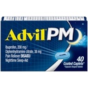 Advil PM 200 mg apvalkotas Caplets 40 ea