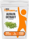 BulkSupplements.com Alfalfa ekstrakta pulveris - Alfalfa papildinājums, zaļais Superfood pulveris - nesatur veganu un glutēnu, zaļās piedevas - 500mg uz vienu Kalpotāju, 1kg (2,2 mārciņas) (1. iepakojums)