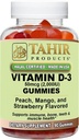 Tahir Halal vitamīns D3 2000 SV Gumijas – atbalsta kaulu un imūno veselību, veicina muskuļu funkcijas, bez lipekļa, Želatīns-free, 90 Dabīgs augļu uzlējums Gumijas, Ražots ASV – Halal Certified