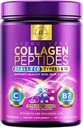 Labdien! Kolagēna peptīdi Pulveris, zāles barotnes hidrolizēts kolagēna pulveris sievietēm I & III tipa, w/Hyaluronic Acid & Biotin, Matu, ādas, nagu un locītavu atbalsts, kolagēna papildinājums - 30 Kalpojumi