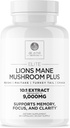 DR. EMIL UZTURĒŠANA 9000mg Organic Lions Mane Papildkapsulas ar Chaga, Reishi & Maitake - Dabīgs sēņu Blend Wellness Support