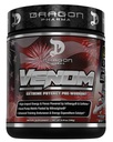 DRAGON PHARMA Venom Extreme potencial Pre-Workout, Laser Sharp Focus + enerģija, Intensīva veiktspēja, pierādītas sastāvdaļas pastiprinātai vazodilatācija un izturība (40 Kalpojumi, American Juice)