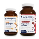 Metagenics Bandle - Ultra potent-C Košļājamā un magnija glicinate - 90 tabletes Ultra potent-C košļājamās imūnās un antioksidanta atbalsta - 120 tabletes Mag Glycinate nervu sistēmas atbalstam