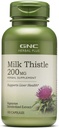 GNC Herbal Plus Milk Datele 200mg Papildinājums, Veģetārietis, Atbalsta Veselīgas aknu funkcijas, 100 Kalpo