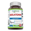 Pure Naturals Melatonīna papildinājums - 10 Mg Per Servē - 120 tabletes - Non-GMO --Free Gluten -Free Izgatavots ASV