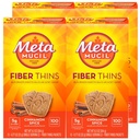 Metamucil Fiber Thins, Daily Fiber Papildinājums Snack, Psyllium Husk Pulveris, 5g Fiber uz vienu Kalpo, Atbalsta Gremošanas Veselības un Satisfies Bads, Cinnamon Spice Flavor, iepakojumā 4, 12 Kalpo katru