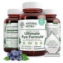 Dabas Nutra Ultimate Acu veselības papildinājums - Melleņu un melleņu ekstrakts Blend for Day and Night Vision Support, veicina krāsu uztveri un acu dzidrumu - Non-GMO, Gluten-free, Vegan - 30 kapsulas