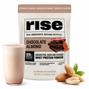 Rise Zāles-Fed sūkalu proteīna pulveris - Šokolādes mandele  - 25g Olbaltumvielas nav mākslīgas Flavors, krāsas, vai konservanti - bez cukura, bez lipekļa, bez sojas (2,4 mārciņas)