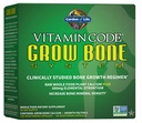 Garden of Life kalcija papildinājums - Vitamīnu kods augkauls izgatavots no veseliem pārtikas produktiem, stroncija, magnija, K2 MK7, vitamīnu D3 & C Plus probiotikas Gut Health, 30 dienu piegādes