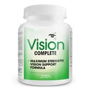 Vision Complete Natural Eye Support Formula Maksimālais spēks Redzes atbalsts Blend of Lutein vienā ikdienas Redzes papildinājumā.