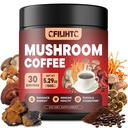 Sēnes Kafija - Kolumbijas Sēņu pulveris Instant Coffee With Lion's Mane, Reishi, Chaga, Cordyceps & More - 150g Sēņu kafija Alternatīva enerģijai, Focus, Garīgā Clarity & Imūnsupport