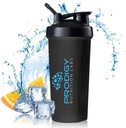 Olbaltumvielas Shaker 20oz Large Shaker Pudele Ideāls Workout bagātinātājiem, Olbaltumvielu pulveris, Sporta dzērieni, BCAA'S, Ēdienu nomaiņa, BPA bezmaksas, fitnesa Enthusiasts Sportisti - Black