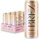 BREZ FLOW Lion s Mane Sēņu dzēriens, 12-Iepakojums, Nav infusioned, Adaptogens, Relieving, Uplifting, un Social, Dzirkstošais citronu plūškoka toniks 12 Fl