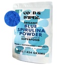 Organic Blue Spirulina Powder - Bulk 1 Pound Pack, 100% Phycocianin, Pure Superfood no Blue Algae - dabīgai pārtikas krāsvielai, Smoothies & Protein Drinks, Vegan - Pure Water Extracted