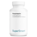 Supersmart - pankreatīns 10X 4000 dienā (Extra Strength) - Gremošanas fermentu papildinājums - ar proteāzi, lipāzi, amilāzi, tripsīnu - Veselīgas gremošanas atbalsts - Bez GMO un lipekļa - 120 DR kapsulas