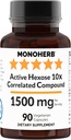 MONOHERB aktīvā heksoze 10x Ar korķi saistītais savienojums, 1500 mg - 30 Servisi - 90 kapsulas 500 mg katrā kapsulā