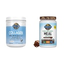 Garden of Life Zāle ar kausētu hidrolizētu kolagēna proteīnu piedevas Peptīdi Pulveris, 19.75 Oz & garšīgs Organiskā Šokolāde Ēdienreizes nomaiņa Shake Vegan 20g