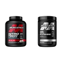 Muskuļu tech Sūkalu olbaltumvielu pulveris Nitro-Tech Sūkalu proteīns Izolāts & Glutamīns Pulveris 100% Pure L Glutamine Pulveris י Pēc treniņa atkopšanas Dzēriens L-glutamīns Pulveris