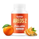 AREDS 2 Bezcukura acu vitamīni - alternatīva luteīna gumijām acīm - luteīns acu veselībai - Premium bezcukura acu vitamīni - acu kopšanas piedevas pieaugušajiem (ķidājamās tabletes)