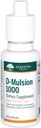Genestra Brands D-Mulsion 1000 - Šķidrais D vitamīna papildinājums - Dabīgais citrona flavors - 1 Fl Oz