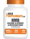 BulkSupplements.com HMB kapsulas - kā kalcija HMB papildinājums, Beta-Hydroxy Beta-metilbutirāts - bez lipekļa, 2 kapsulas uz vienu Kalpotāju (1000mg), 300 Skaits (1. iepakojums)