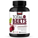 Force faktors Kopējais Bites Asinsspiediena Atbalsts Bišu saknes kapsulas, 1800mg Organic Bišu saknes pulveris Bišu papildinājums ar Hawthorn Berry, lai atbalstītu cirkulāciju un asins plūsmu, 90 Dārzeņu kapsulas