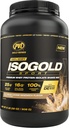 PVL Zelta sērija - 100% Sūkalas ISOGOLD Sport - Premium sūkalu proteīns Izolāts Shake Mix - 2 LB - Saldējums Cookie Sandwich