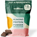 barojošs mandeļu proteīna pulveris (šokolāde) - 18 Grams tīras veselīgāko vegan proteīns sievietēm un vīriešiem - Perfect Gluten-free, sojas-free un gluda gut draudzīgs olbaltumvielu pulveris sporta Uzturs
