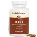 Reālas Sēnes Reiši Sēņu kapsulas - Ar rokām izgrieztas Organiskās Sēņu ekstrakti - Sarkani Reiši Tranquil Daily Wellness with Verified Beta Glucans Vegan, Non-GMO, Nē Graudu Filteri, 90 sn