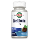 KAL Melatonīns 1mg Miega palīglīdzeklis, Melatonīns Papildinājums atbalsta nomierinošu relaksāciju un veselīgu miega ciklu, ātras šķīdināšanas aktivizācijaMeltes, Dabīga šokolādes piparmētra Flavor, Vegetarian, 120 Serv, 120 Micro Tabs