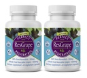 Perfekti papildinājumi – Perfect ResGrape Resveratrol – 60 kapsulas – Trans-Resveratrol & Organic Muscadine Vīnogas - 2 iepakojums