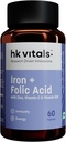 Pētniecības virzītas inovācijas Dzelzs + Folijskābe ar cinku, vitamīns C & vitamīns B12 Papildinājums (60 kapsulas) -- Atbalsts asins Building -- Imunitāte un enerģija