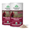 Organisks organisks INDIJA Psillija pulveris – smalkgraudu Psillija papildinājums, gremošanas atbalsts, vegans, bezglutēna, ne-GMO, Fiber avots – 6oz (2. iepakojuma)