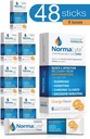 NormaLyte orālā rehidratācija Sāls- 48 Sticks Iepakojumi (ietilpumi 500ml iepakojumā)- Oranžais - Enerģijas piedevas, Kālija papildinājums, Dehidratācijas atgūšana un ātra absorbcija