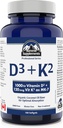 Sammit papildinājumi - vitamīns D3 K2, 180 Softgels - Izstrādāts, lai palīdzētu jums uzturēt veselīgu kaulu, zobu un muskuļu - Atbalsts ķermeņa kalcija absorbcija un samazināt lūzumu risku