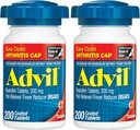 Advila sāpes Reliver un drudzis Reduktors, sāpes atvieglojošas zāles ar Ibuprofēnu 200 mg locītavu sāpes, muskuļu sāpes un neliels artrīts sāpes atvieglošana - 200 apvalkotās tabletes ar viegli atveramu artrītu Cap