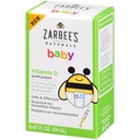 Zarbee's Naturals Baby D vitamīna papildinājums, 0,47 Šķidruma augs