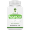 VitaMonk Pterostilbene 150mg Kapsulas Nav Mākslīgo Fileru - Sojas bez Trans-Pterostilbene Papildinājums, kas veicina veselīgu novecošanu un ilgizturību - 60 Veggie-Caps - Uzlabota Resveratrol